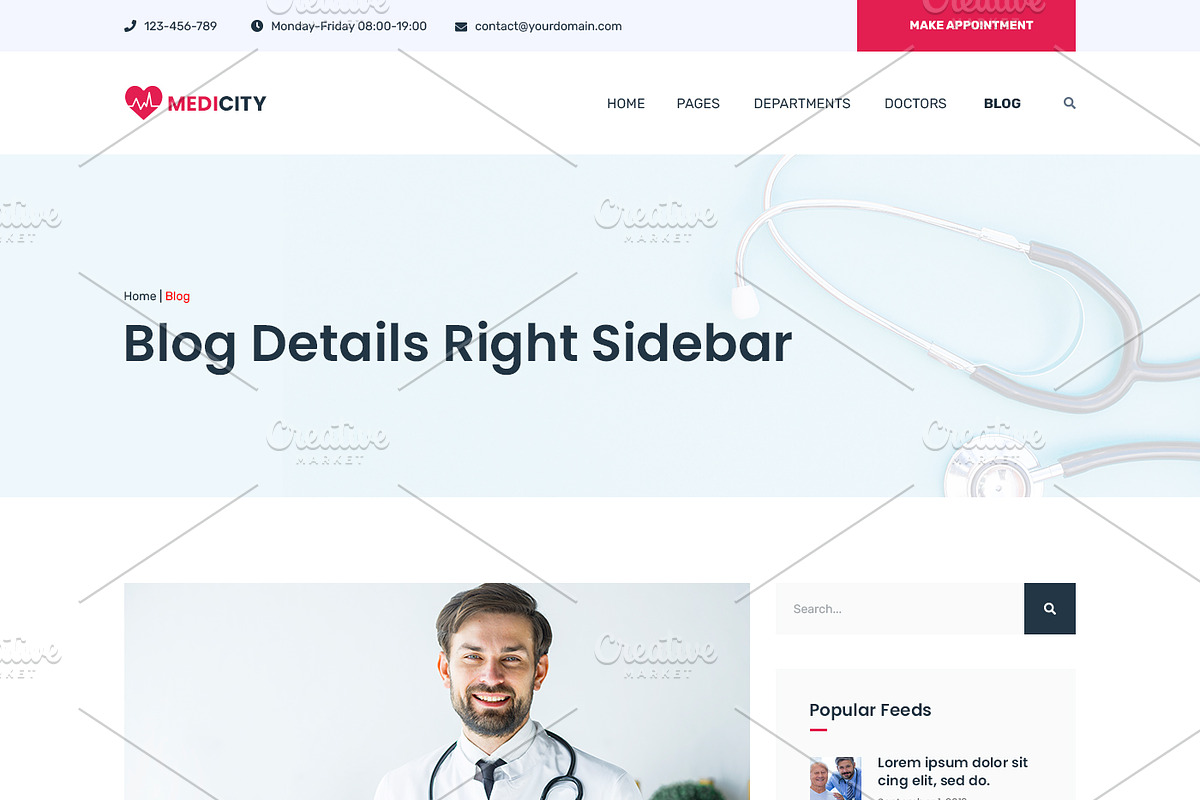 Medical & Health Website, a Landing Page Template by ArtifyWeb (Photo 14 of 16)