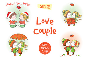 Love Couple, Boy And Girl Together