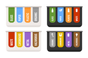 Recycle waste bins, an Illustration by Primula`s shop (Thumbnail 2 of 5)