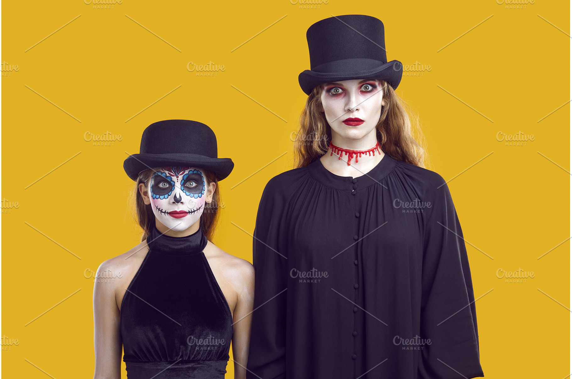 Serious mother and daughter in, a Beauty & Fashion Photo by StudioRomantic