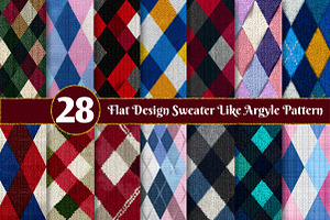 Flat Sweater Like Argyle Pattern, a Texture Illustration by Dream Creation