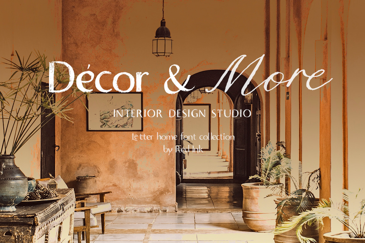 Letter Home. Font Trio + Graphics. preview 8