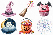 Cute Halloween Sublimation Clipart, an Illustration by Craft Nest (Thumbnail 3 of 6)