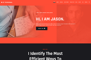 GT Personal -Profile WordPress Theme