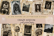 SURREAL ASYLUM JUNK JOURNAL PAGES, a Person Illustration by Daring Digies (Thumbnail 1 of 7)
