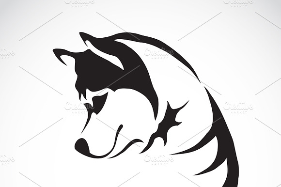 Image Of A Dog Siberian Husky. Pat.