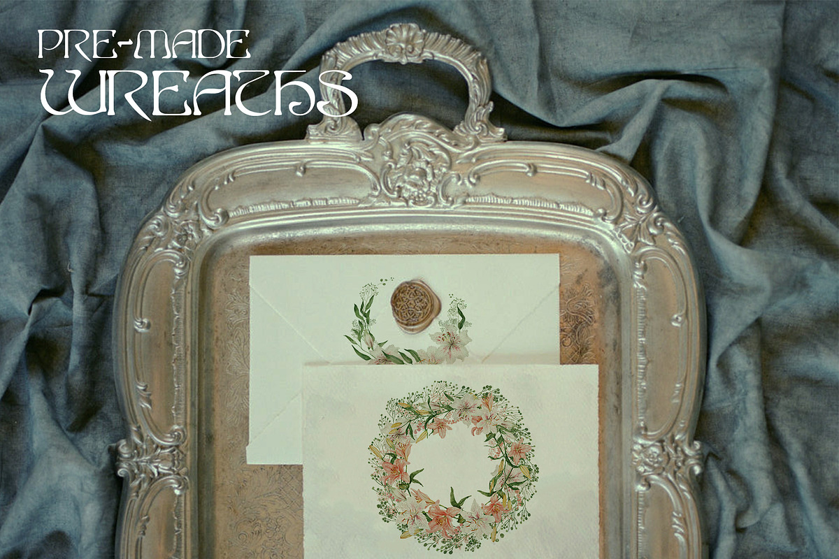 Watercolor Elf & Flowers Set, a Texture Illustration by Kaleriia (Photo 8 of 10)