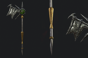 5 Fantasy Stylish Staff -PBR-