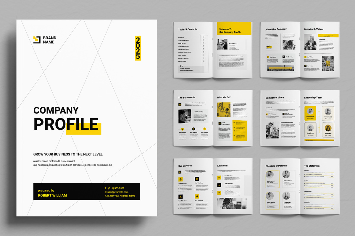 Company Profile Template, a Brochure Template by ContestDesign (Photo 1 of 3)