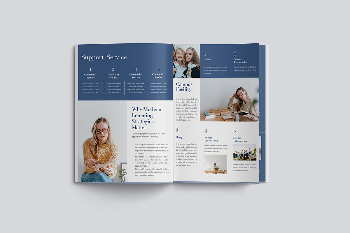 Project School Handbook Template, a Brochure Template by TMint Play (Photo 4 of 8)