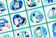 Health and Hospital Art Set, a Healthcare Illustration by Brickclay (Thumbnail 5 of 9)