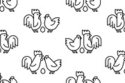 Farm animals logo Rooster and chicke, a Graphic by NataliiaVolyk (Thumbnail 5 of 6)