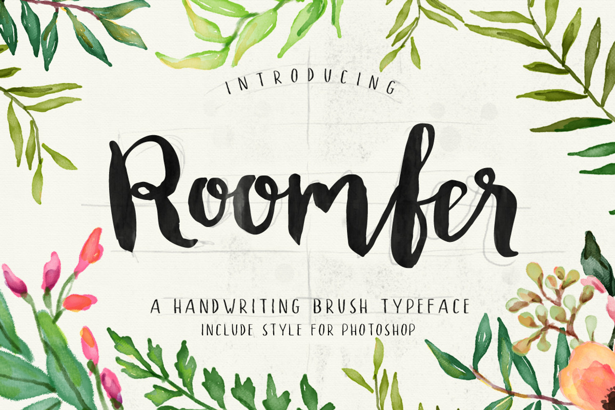 Roomfer font + Style Photoshop preview 6
