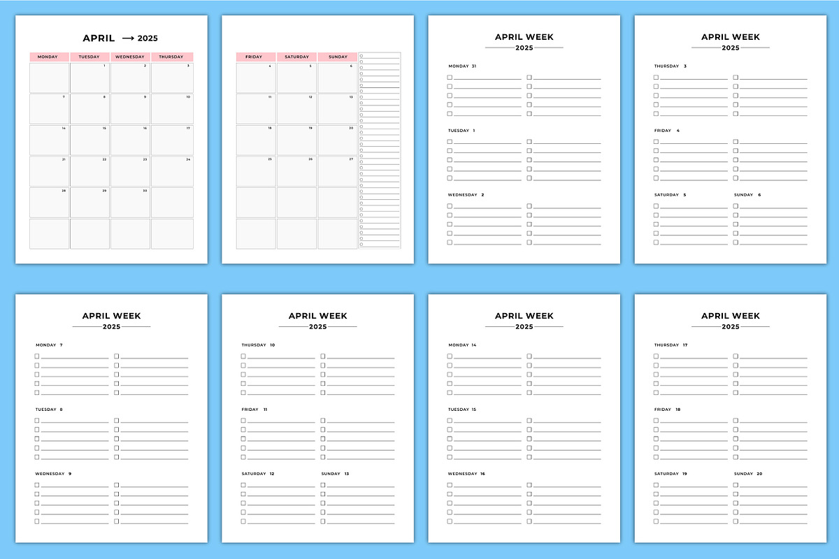 2025 Checklist Planner Canva, a Stationery Template by Designmela01 (Photo 8 of 8)