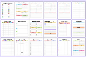 Ultimate Planner Sheets Bundle Canva