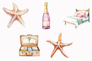 Watercolor Palm Club Clipart, an Illustration by Design Market (Thumbnail 5 of 5)