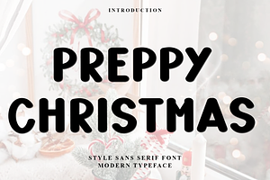 Preppy Christmas, a Script Font by InermediaSTUDIO