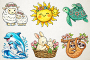 Mom & Baby Mother's Day Clipart PNG, an Illustration by RobertsArt (Thumbnail 3 of 5)