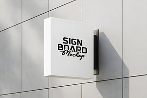Logo Mockup Hanging Sign