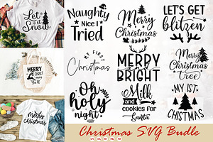 Christmas Holidays Winter SVG Bundle, an Object Graphic by FiveStarCrafting