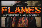 Flames seamless patterns pack, a Pattern Graphic by Gudiny (Thumbnail 1 of 11)