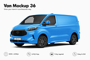 Van Mockup 36, an Advertising Mockup by Mockupix (Thumbnail 1 of 12)