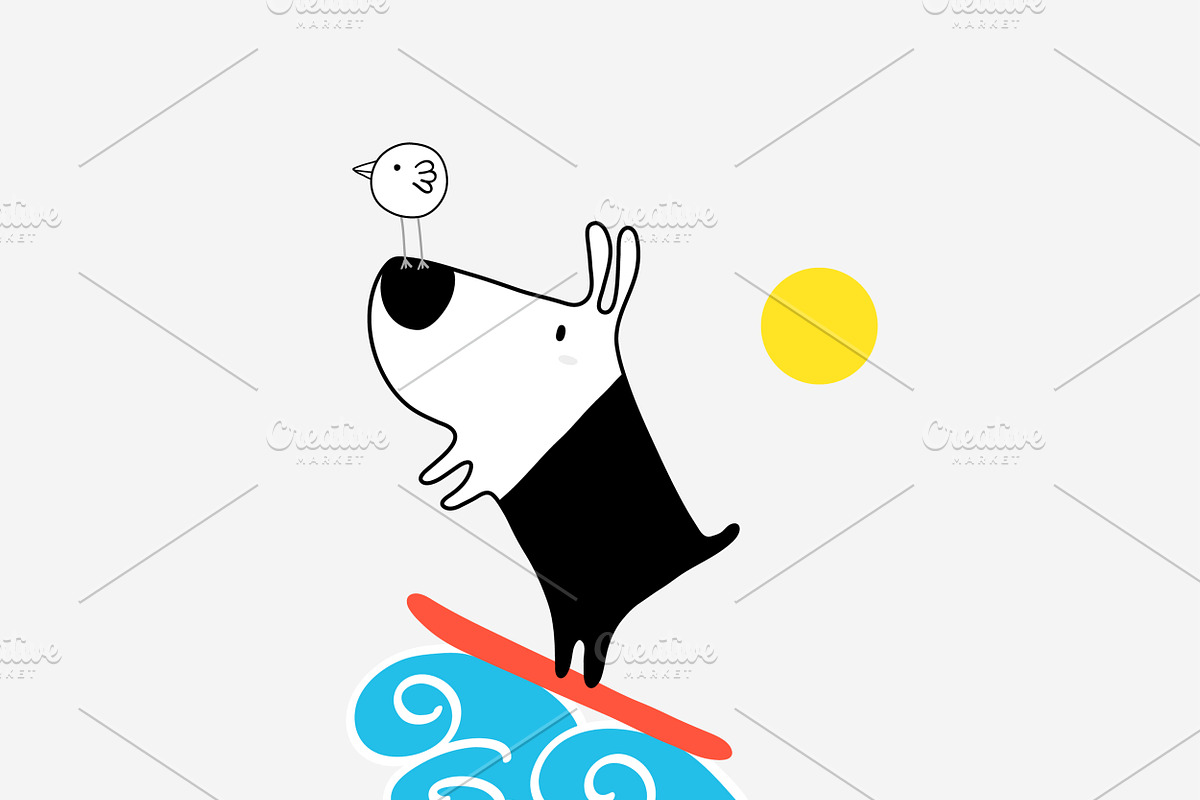 Dog & Bird Collection 1, an Animal Illustration by Irene Loal (Photo 16 of 17)