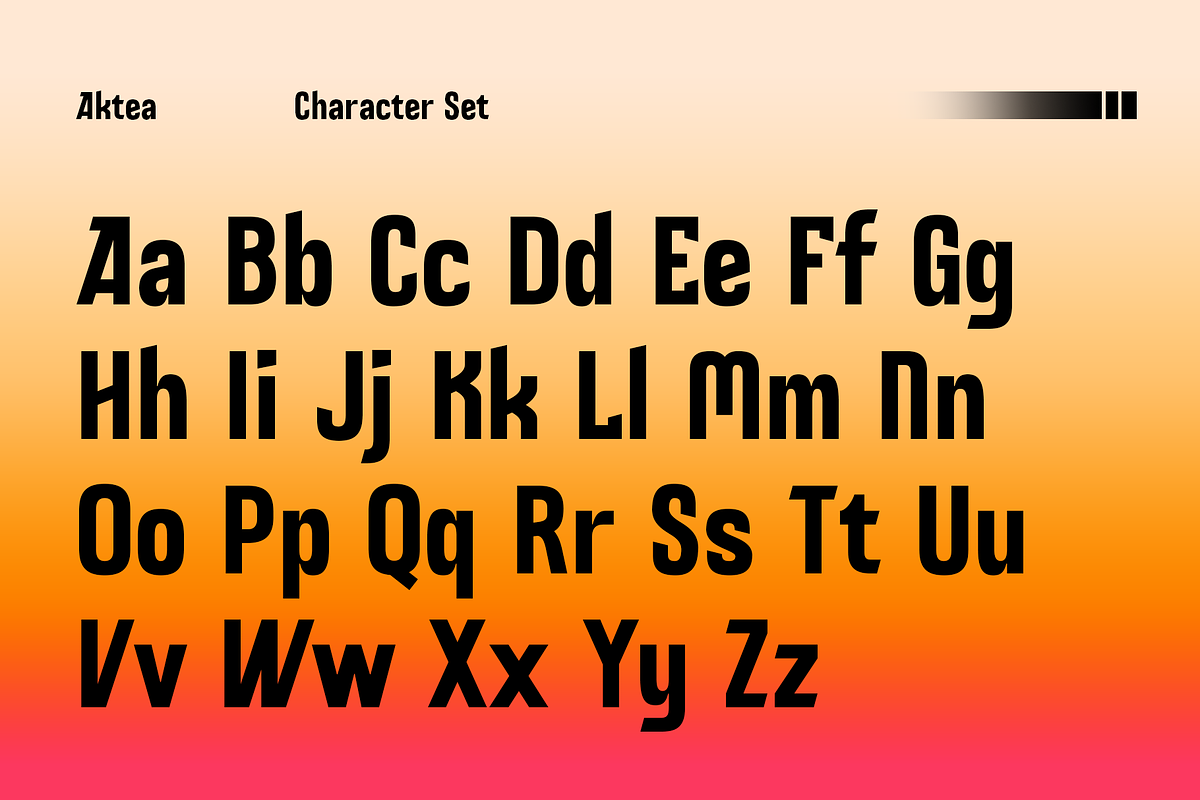 Aktea – A Geometric Futuristic Font, a Sans Serif Font by Drizy (Photo 3 of 9)