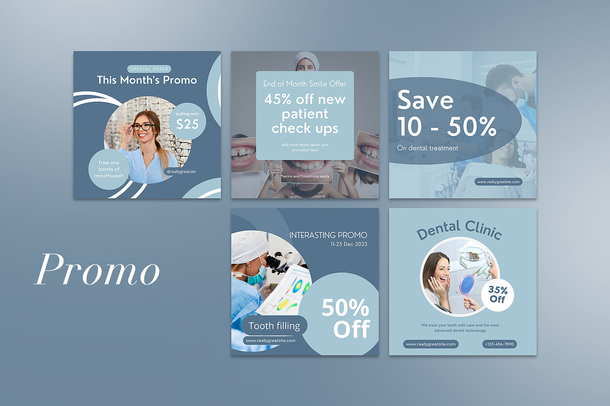 Dentist Instagram Template| CANVA, a Social Media Template by Azruca (Photo 15 of 17)