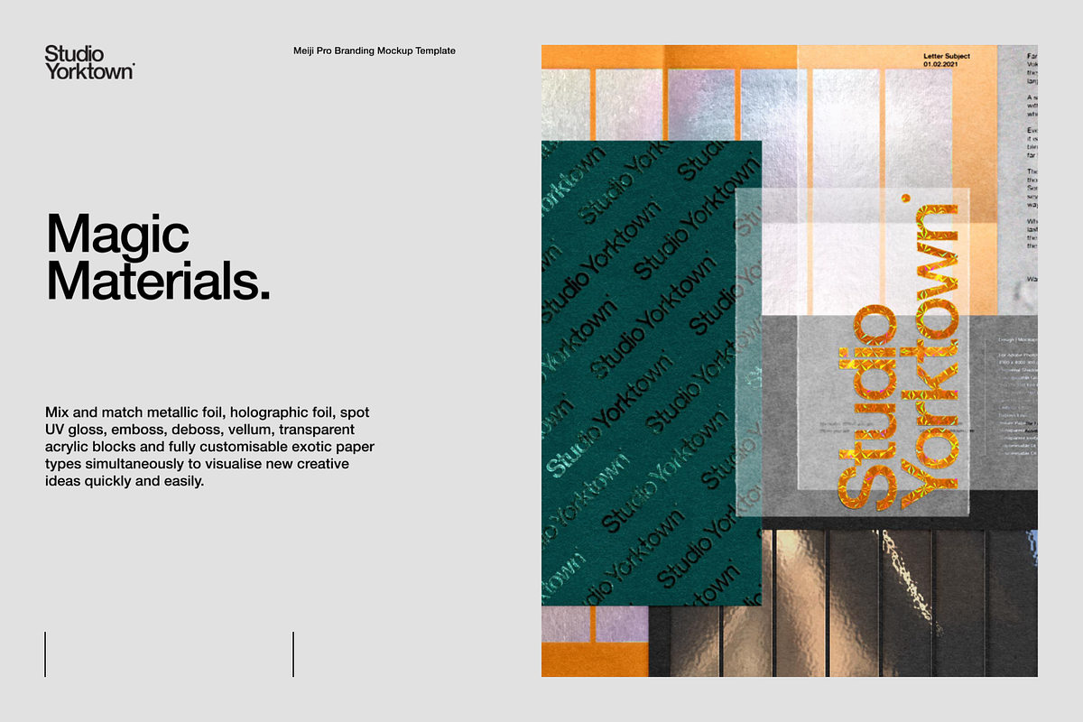 Meiji Pro Branding Mockup Template, a Mockup by Studio Yorktown (Photo 11 of 20)
