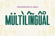 Galfego Rounded 3D, a Sans Serif Font by Craft Supply Co. (Thumbnail 5 of 8)