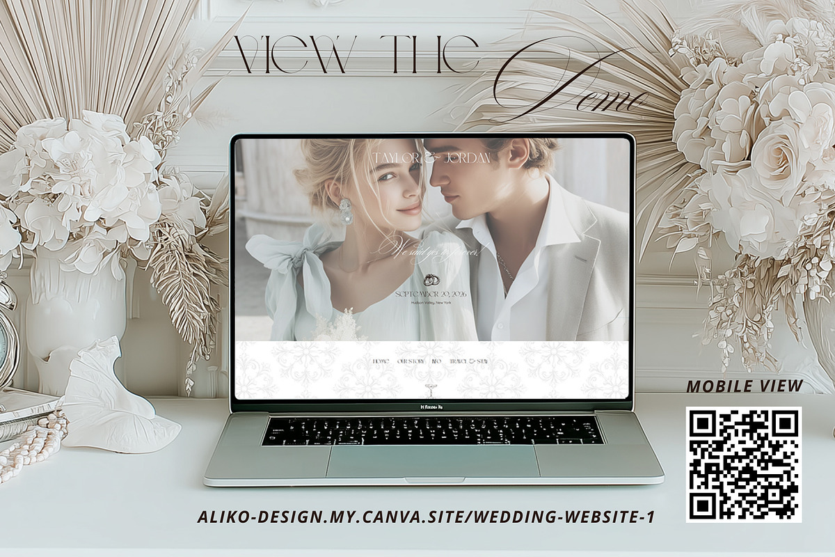 Wedding Canva Website Template preview 2
