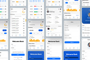 Dashboard Store Mobile App Ui Kit, an UI Kit Template by Pixel Blend (Thumbnail 1 of 13)