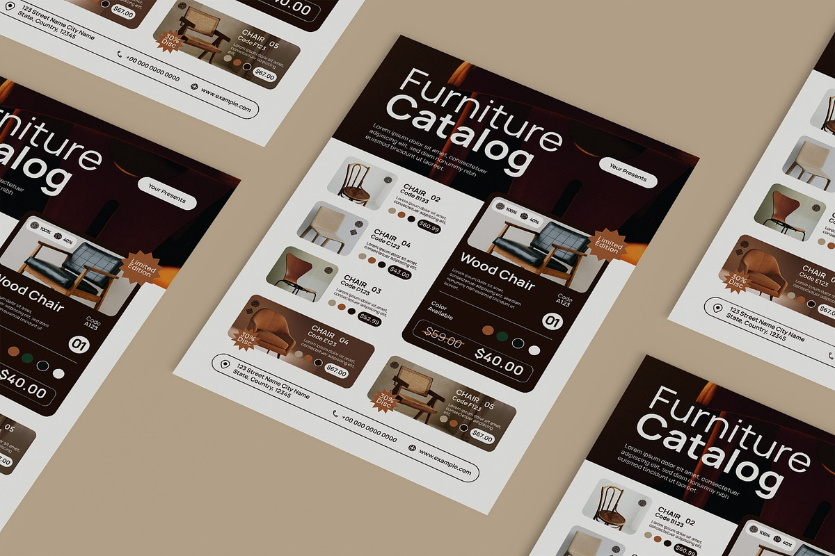 Furniture Catalog, a Flyer Template by graphicook (Photo 3 of 3)