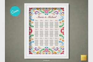 Mexican Seating Chart | CANVA