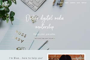 Blue Divi Child Theme For Business