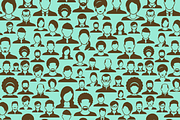 people profile icons pattern, a Pattern Graphic by vekstok (Thumbnail 2 of 4)