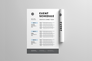 Event Schedule | MS Word & Indesign, a Flyer Template by Leaflove (Thumbnail 4 of 5)