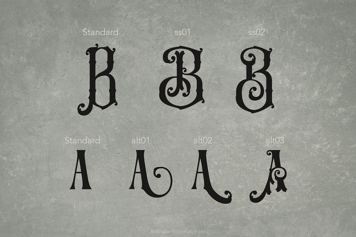 Antrapo Victorian Font, a Serif Font by TypeClassHeroes (Photo 7 of 10)