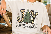 Joy To The World Leopard Print PNG, a Seasonal Illustration by Creative Art (Thumbnail 2 of 3)
