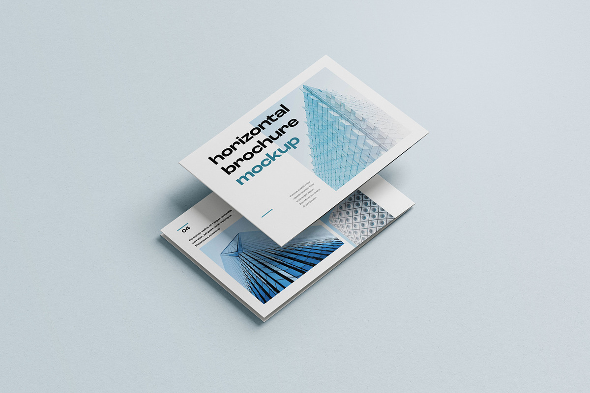 Bifold Horizontal Brochure Mockup, a Print Template by mockupatelier (Photo 12 of 13)