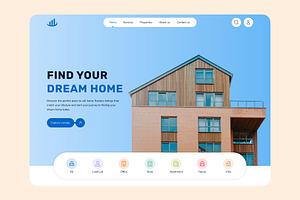 Real Estate Website UI, an UI Kit Template by Mohsinuiux