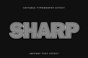 Bold Lines Text Effect, a Templates & Theme by studiogstock