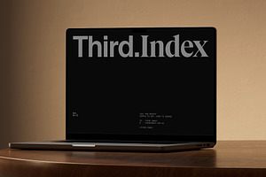 001.04-B MacBook Mockup, a Mac Mockup by THIRD.INDEX