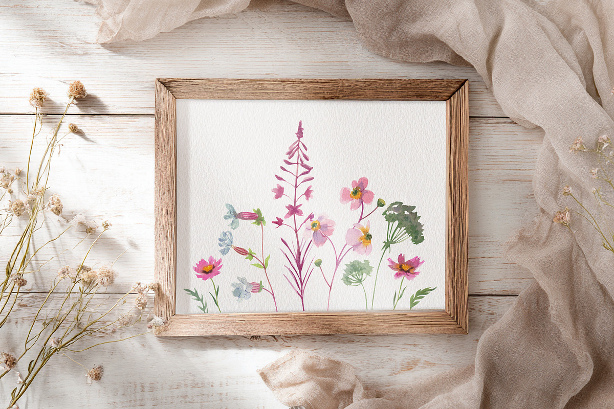 Wildflower Watercolor Collection, a Decorative Illustration by Anna Druzhkova (Photo 14 of 23)