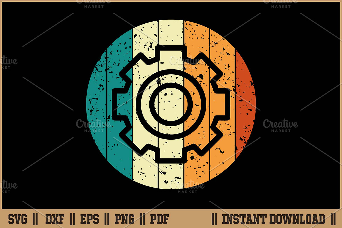 Retro Mechanical Engineering SVG, a Work Illustration by Handy Arts Studio (Photo 1 of 3)