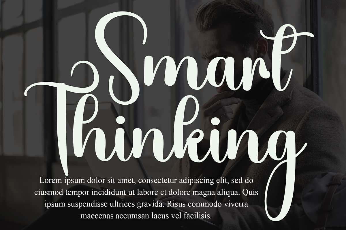 Think Futurism, a Handwritten Font by FreshTypeINK (Photo 6 of 7)