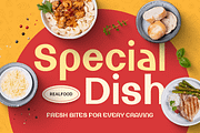 Magron - Unique Food Branding Font, a Sans Serif Font by Sensatype (Thumbnail 6 of 13)