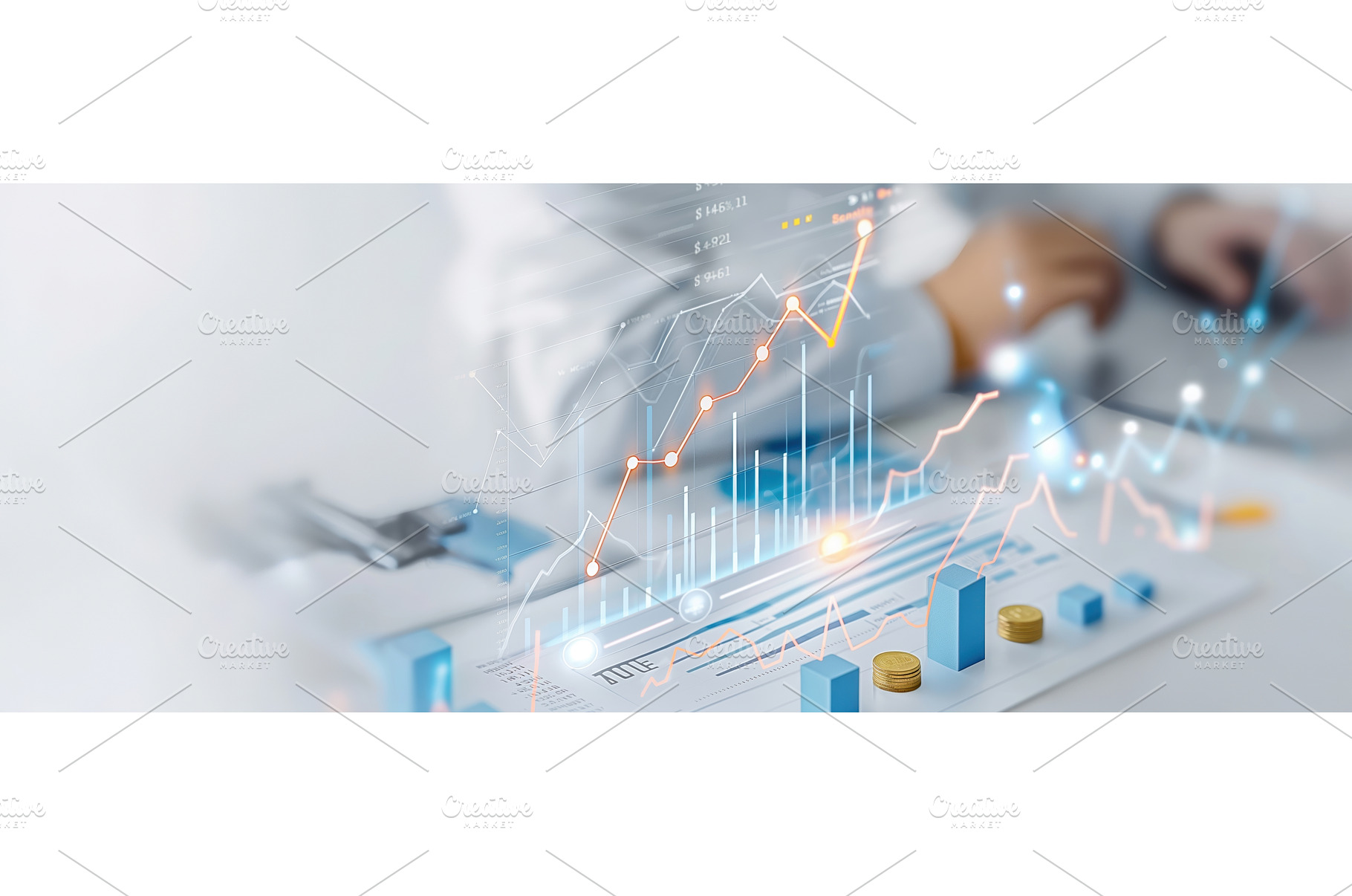 Analyzing Financial Data Trends With, a Business Photo by BazziBa♥