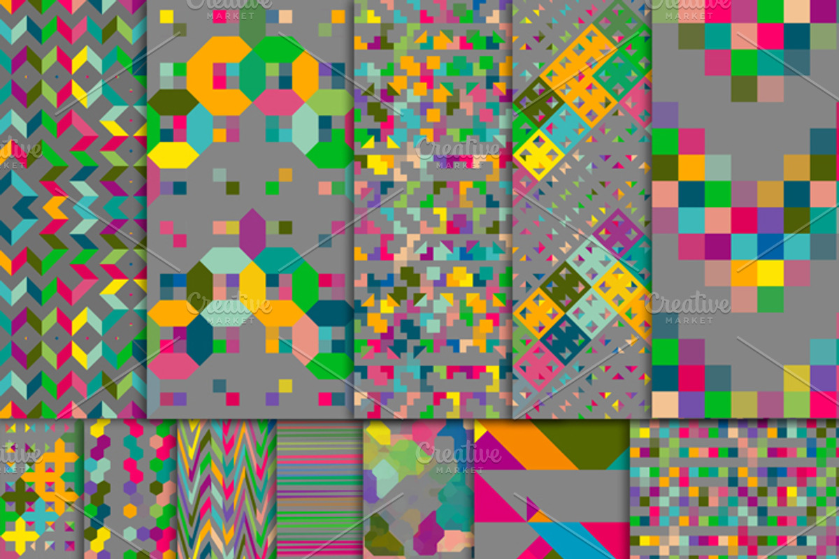 Digital Paper Pack - Pixels